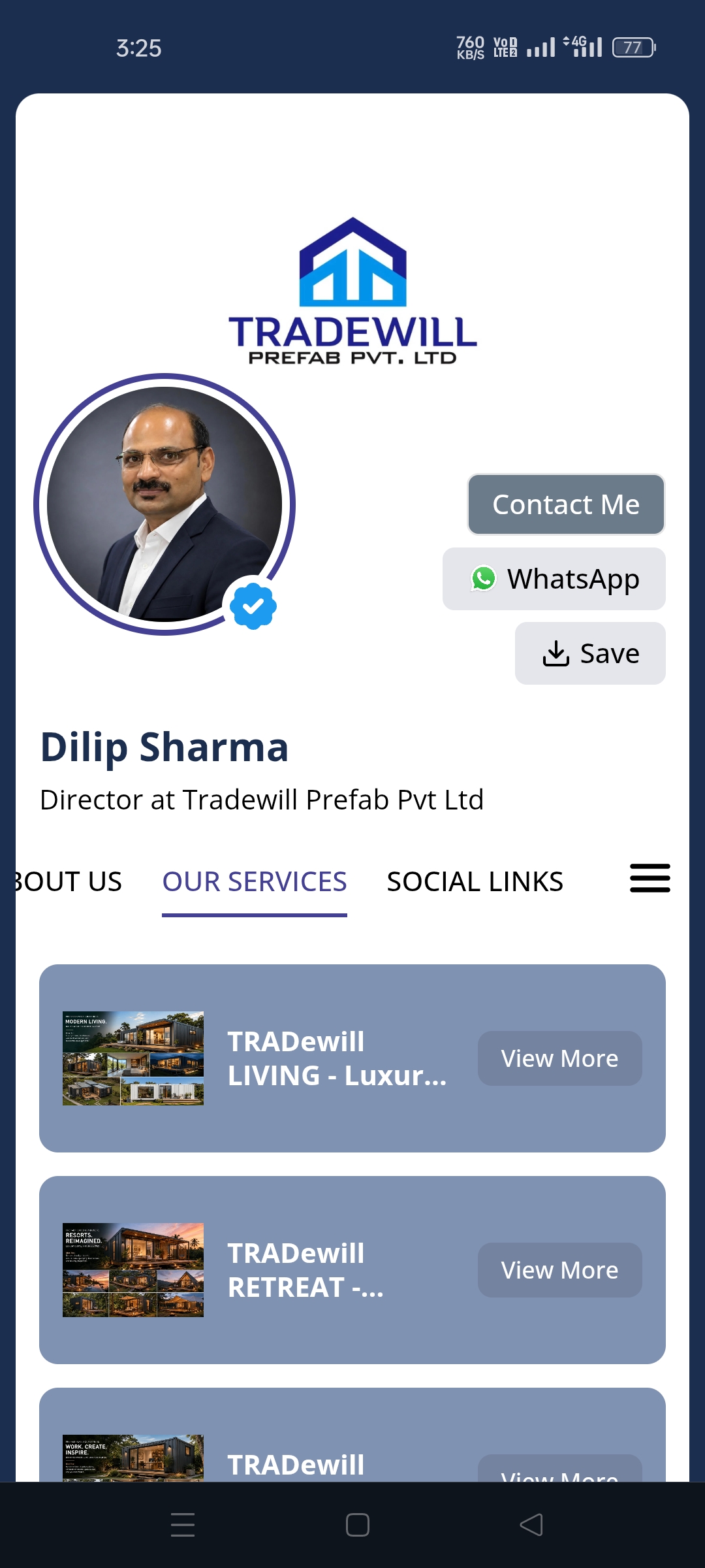 Dilip Sharma card