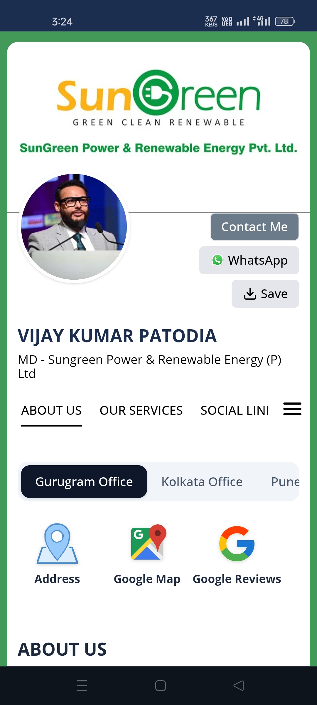 Vijay Patodia card